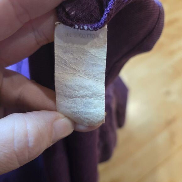 Vocal Purple Acid Wash Iridescent Rhinestone Ed Hardy Style Cross Top Medium Y2K - Picture 9 of 9